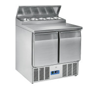  saladette, mastro 9718c med opsats til GN 1/6 gastrobakker
