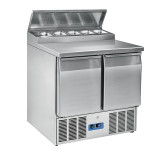  saladette, mastro 9718c med opsats til GN 1/6 gastrobakker