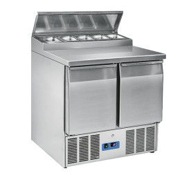  saladette, mastro 9718c med opsats til GN 1/6 gastrobakker