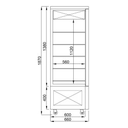 Kagemontre Combisteel 7489.5385-tegning