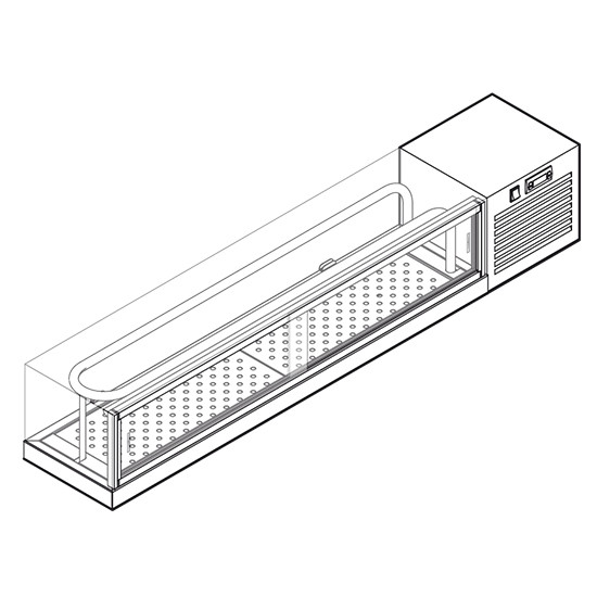 Sushi display, mastro VSVS170