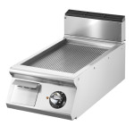 Virtus Stegeplade til el med rillet/krom V9040FTREVCRT
