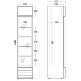 Display køleskab, Scandomestic SD 217 E