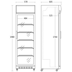 Display køleskab, Scandomestic SD 420 E