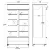Display køleskab, Scandomestic SD 1002 BHE