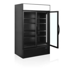 Display køleskab, Tefcold FSC1200 BLACK-åben