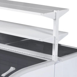 supermarkedsfryser, tefcold Shallow Head-hylde