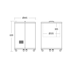 Tøndekøler,Scandomestic CC30BC-Tegning